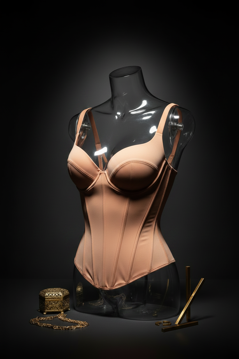 The Crimson Vixen Corset — Apricot