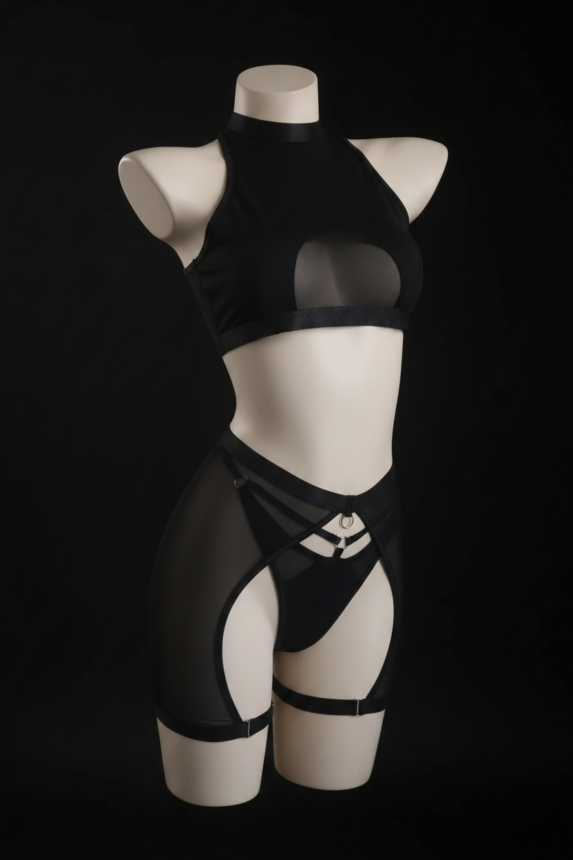 The Lavender Lustre Set - Black